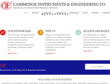 Tablet Screenshot of cieinstrument.com